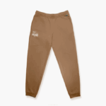 Men Lacoste V0ZN1093 Brown Z0W Crocodile Branding Cotton Fleece Jogging Pants