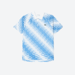 Men Lacoste V0ZN109 White Blue GA7 Tennis x Novak Djokovic Fan Version Polo - Image 4