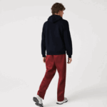 Men Lacoste V0ZN1100 Navy Blue 166 Pennants L Badge Hooded Cotton Fleece Sweatshirt - Image 3