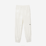 Men Lacoste V0ZN1106 White B5L Patchwork Water-Repellent Trackpants - Image 5
