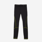 Men Lacoste V0ZN1112 Black Yellow 60R SPORT Thermal Leggings - Image 5