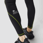 Men Lacoste V0ZN1112 Black Yellow 60R SPORT Thermal Leggings - Image 7