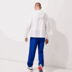 Men Lacoste V0ZN1114 Blue BDM SPORT Tennis Diamond Weave Taffeta Trackpants - Image 3