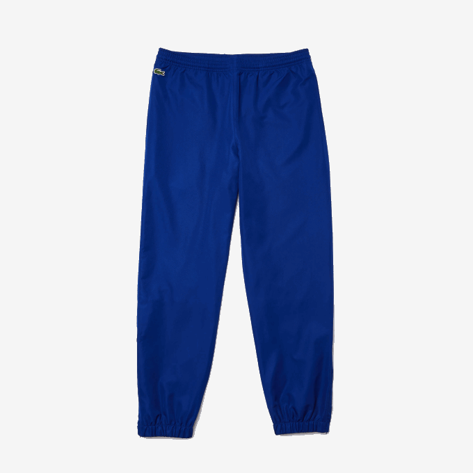 Men Lacoste V0ZN1114 Blue BDM SPORT Tennis Diamond Weave Taffeta Trackpants - Image 4