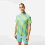 Men Lacoste V0ZN111 Mint ZLI Tennis x Novak Djokovic Fan Version Polo