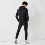 Men Lacoste V0ZN1126 Grey H88 SPORT Lightweight Bi-material Hoodie - Image 3