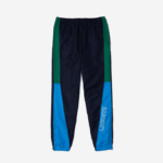 Men Lacoste V0ZN1128 Green Navy Blue White M7Z SPORT Colorblock Bands Trackpants - Image 6
