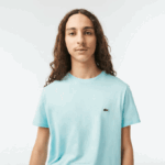 Men Lacoste V0ZN112 Mint LGF Crew Neck Pima Cotton Jersey T-Shirt - Image 2
