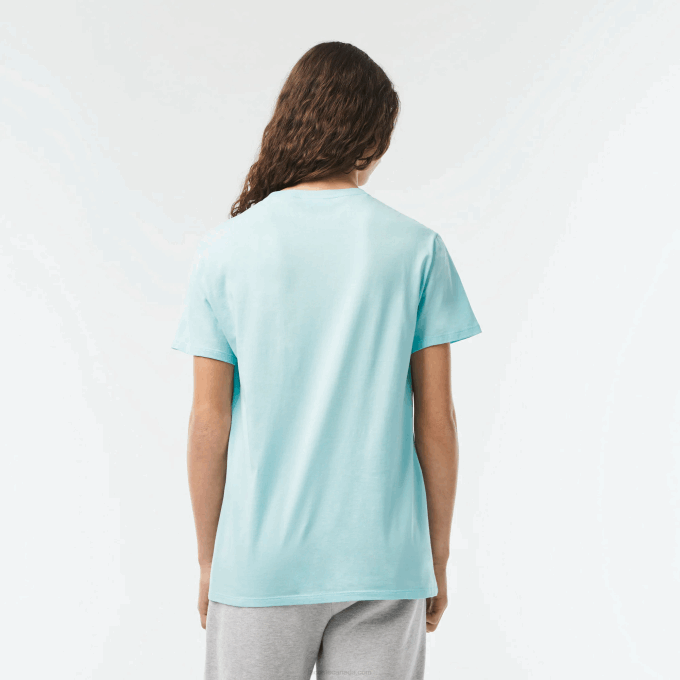 Men Lacoste V0ZN112 Mint LGF Crew Neck Pima Cotton Jersey T-Shirt - Image 3