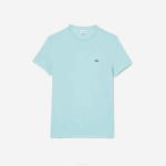 Men Lacoste V0ZN112 Mint LGF Crew Neck Pima Cotton Jersey T-Shirt - Image 4