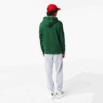 Men Lacoste V0ZN1132 Green 132 Comic Effect Print Hooded Sweatshirt - Image 3