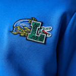 Men Lacoste V0ZN1134 Blue K1Q Comic Effect Print Hooded Sweatshirt - Image 4