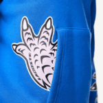 Men Lacoste V0ZN1134 Blue K1Q Comic Effect Print Hooded Sweatshirt - Image 6