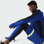 Men Lacoste V0ZN1138 Blue Black White PHK SPORT Leggings - Image 4