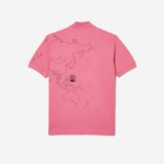 Men Lacoste V0ZN113 Pink 2R3 Original L.12.12 Printed Organic Cotton Polo - Image 2