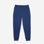 Men Lacoste V0ZN1140 Blue Chine HJD Slim Fit Heathered Cotton Blend Tracksuit Pants - Image 5