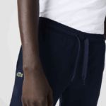 Men Lacoste V0ZN1151 Navy Blue 166 SPORT Tennis Fleece Trackpants - Image 4
