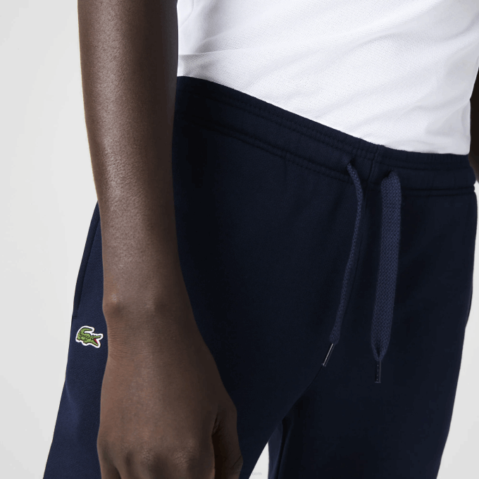Men Lacoste V0ZN1151 Navy Blue 166 SPORT Tennis Fleece Trackpants - Image 4
