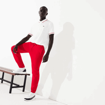Men Lacoste V0ZN1153 Red 240 SPORT Tennis Fleece Trackpants