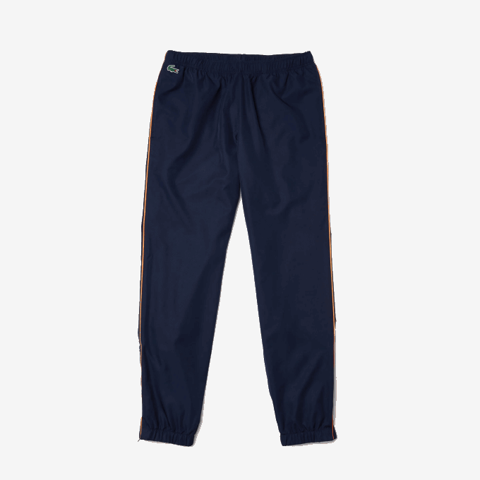 Men Lacoste V0ZN1156 White Orange Navy Blue 8TY SPORT Branded Colorblock Tracksuit - Image 8