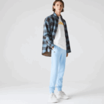 Men Lacoste V0ZN1157 Blue HBP SPORT Fleece Tennis Sweatpants