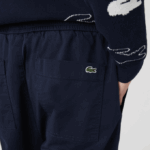 Men Lacoste V0ZN1164 Navy Blue 166 Stretch Cotton Jogging Pants - Image 5