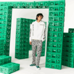 Men Lacoste V0ZN1165 White 001 LIVE x Minecraft Loose Fit Fleece Hoodie - Image 2