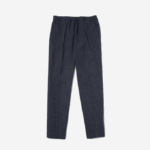 Men Lacoste V0ZN1167 Navy Blue White QRN Heritage Checkered Stretch Cotton Jogging Pants - Image 5