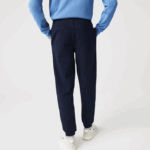 Men Lacoste V0ZN1168 Navy Blue 166 Pennants L Badge Fleece Tracksuit Pants - Image 5