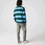 Men Lacoste V0ZN1169 Grey Chine 1VQ Pennants L Badge Fleece Tracksuit Pants - Image 3