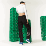 Men Lacoste V0ZN1175 Black 031 LIVE x Minecraft Nylon Trackpants - Image 3
