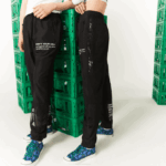 Men Lacoste V0ZN1175 Black 031 LIVE x Minecraft Nylon Trackpants - Image 6