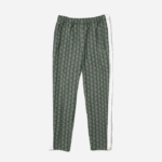 Men Lacoste V0ZN1187 Green Beige 7M4 LIVE Monogram Jacquard Tracksuit Pants - Image 5
