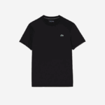 Men Lacoste V0ZN118 Black 031 SPORT Slim Fit Stretch Jersey T-Shirt - Image 4