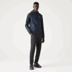 Men Lacoste V0ZN1195 Blue Black T92 SPORT Tennis Tracksuit