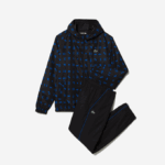 Men Lacoste V0ZN1195 Blue Black T92 SPORT Tennis Tracksuit - Image 5