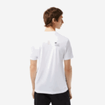Men Lacoste V0ZN119 White 001 SPORT Slim Fit Stretch Jersey T-Shirt - Image 3