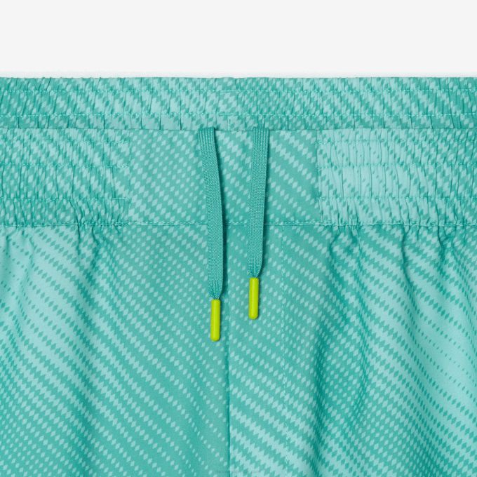 Men Lacoste V0ZN11 Light Green Yellow H0U SPORT Shorts - Image 4