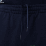 Men Lacoste V0ZN1206 Navy Blue 166 Heritage Destructured Branding Cotton Fleece Jogging Pants - Image 8