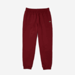 Men Lacoste V0ZN1207 Bordeaux Z7F Organic Cotton Fleece Jogging Pants - Image 4