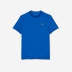 Men Lacoste V0ZN120 Blue KXB SPORT Slim Fit Stretch Jersey T-Shirt - Image 4