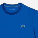 Men Lacoste V0ZN120 Blue KXB SPORT Slim Fit Stretch Jersey T-Shirt - Image 5