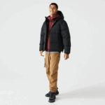 Men Lacoste V0ZN1210 Black 031 Quilted Water-Repellent Jacket