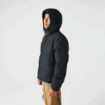Men Lacoste V0ZN1210 Black 031 Quilted Water-Repellent Jacket - Image 7