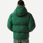Men Lacoste V0ZN1211 Green 132 Quilted Water-Repellent Jacket - Image 5
