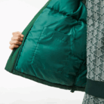 Men Lacoste V0ZN1211 Green 132 Quilted Water-Repellent Jacket - Image 6