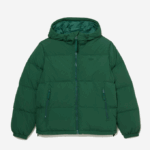 Men Lacoste V0ZN1211 Green 132 Quilted Water-Repellent Jacket - Image 7