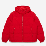 Men Lacoste V0ZN1212 Red 240 Quilted Water-Repellent Jacket - Image 5
