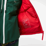 Men Lacoste V0ZN1212 Red 240 Quilted Water-Repellent Jacket - Image 6