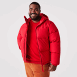 Men Lacoste V0ZN1212 Red 240 Quilted Water-Repellent Jacket - Image 9